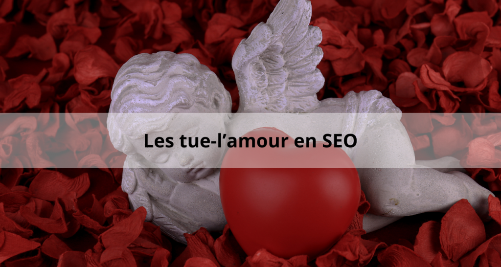 Découvrez les tue-l'amour et les  pires erreurs en SEO.