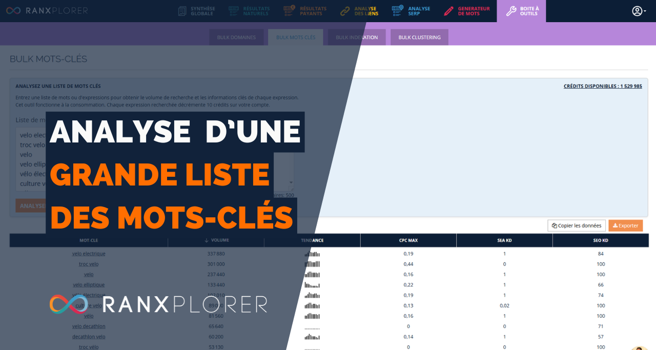 Bulk Mots-Clés : l’outil d’analyse massive pour vos stratégies SEO et SEA